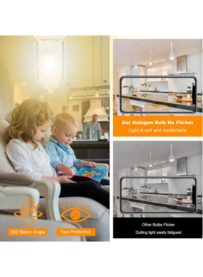 Mordely G9 Halogen Light Bulbs, G9 40W Halogen Bulbs, 2700K Warm White G9 230V Dimmable Capsule Bulbs, Non-Flicker,6 Pack - Image 4